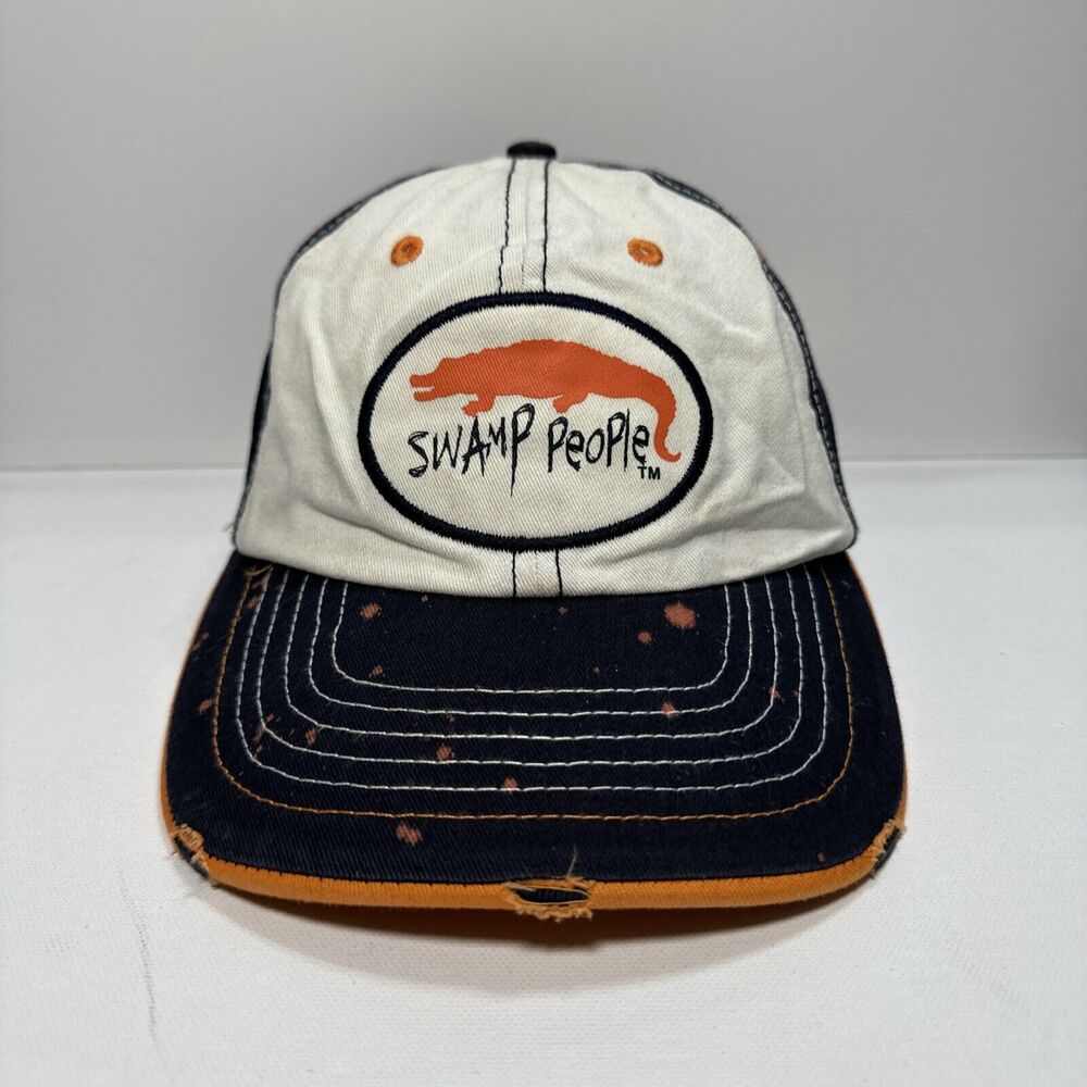 Swamp People Alligator Hunting History Channel Distressed Baseball Hat Dad Cap